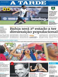 Capa do jornal A Tarde 26/07/2018