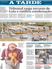 Capa do jornal A Tarde 27/03/2018