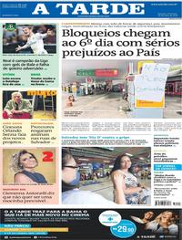 Capa do jornal A Tarde 27/05/2018