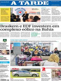 Capa do jornal A Tarde 28/11/2018
