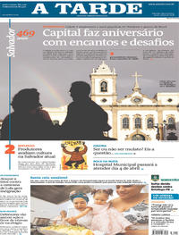 Capa do jornal A Tarde 29/03/2018