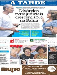 Capa do jornal A Tarde 29/04/2018