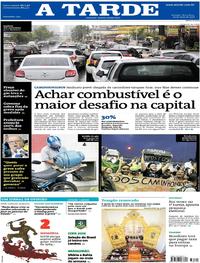 Capa do jornal A Tarde 29/05/2018