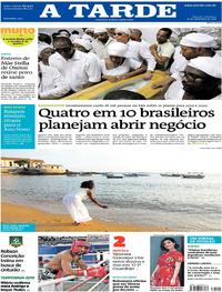 Capa do jornal A Tarde 30/12/2018