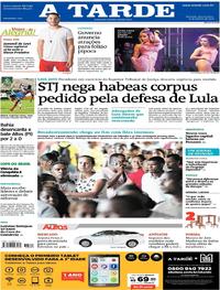 Capa do jornal A Tarde 31/01/2018