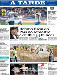 Capa do jornal A Tarde 31/07/2018