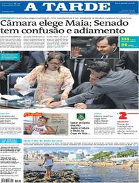 Capa do jornal A Tarde 02/02/2019