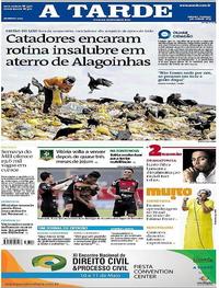 Capa do jornal A Tarde 05/05/2019
