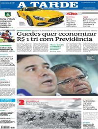 Capa do jornal A Tarde 06/02/2019