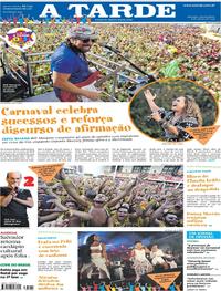 Capa do jornal A Tarde 06/03/2019