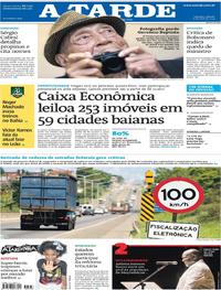 Capa do jornal A Tarde 06/04/2019