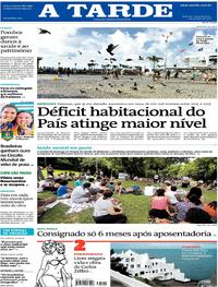 Capa do jornal A Tarde 07/01/2019