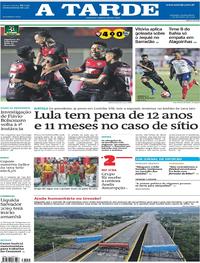 Capa do jornal A Tarde 07/02/2019