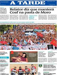 Capa do jornal A Tarde 07/05/2019