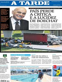 Capa do jornal A Tarde 12/02/2019