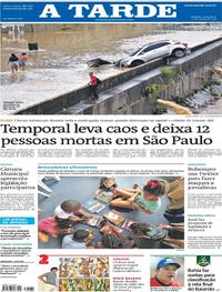 Capa do jornal A Tarde 12/03/2019