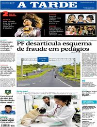 Capa do jornal A Tarde 12/04/2019