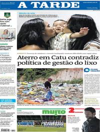 Capa do jornal A Tarde 12/05/2019