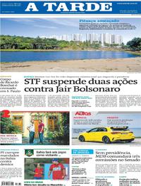 Capa do jornal A Tarde 13/02/2019