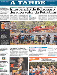 Capa do jornal A Tarde 13/04/2019