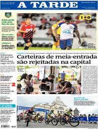 Capa do jornal A Tarde 13/05/2019
