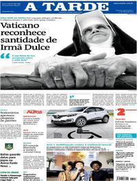Capa do jornal A Tarde 15/05/2019