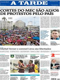 Capa do jornal A Tarde 16/05/2019