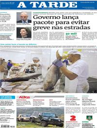 Capa do jornal A Tarde 17/04/2019
