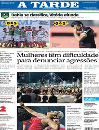 Capa do jornal A Tarde 18/03/2019