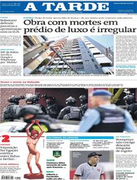 Capa do jornal A Tarde 19/03/2019