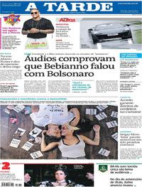 Capa do jornal A Tarde 20/02/2019