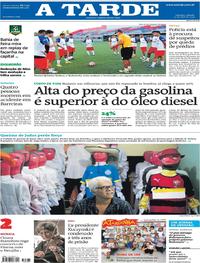 Capa do jornal A Tarde 20/04/2019