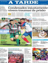 Capa do jornal A Tarde 21/01/2019