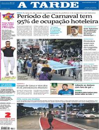 Capa do jornal A Tarde 26/02/2019