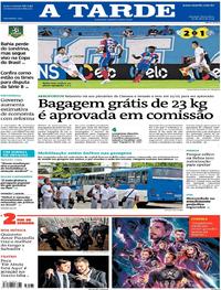 Capa do jornal A Tarde 26/04/2019