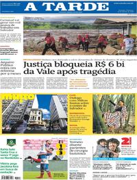 Capa do jornal A Tarde 27/01/2019