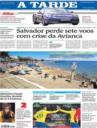 Capa do jornal A Tarde 27/03/2019