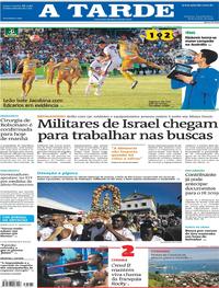 Capa do jornal A Tarde 28/01/2019