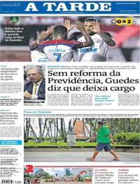 Capa do jornal A Tarde 28/03/2019