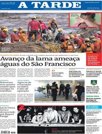 Capa do jornal A Tarde 29/01/2019