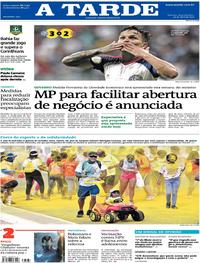Capa do jornal A Tarde 29/04/2019
