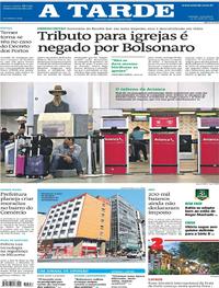 Capa do jornal A Tarde 30/04/2019