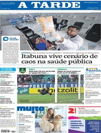 Capa do jornal A Tarde 01/09/2019