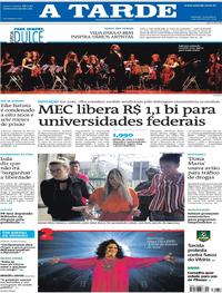 Capa do jornal A Tarde 01/10/2019