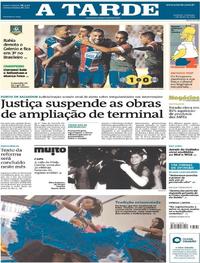 Capa do jornal A Tarde 02/06/2019