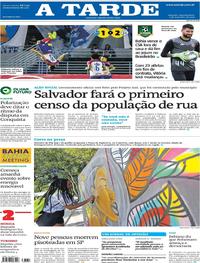 Capa do jornal A Tarde 02/12/2019