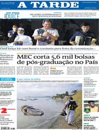 Capa do jornal A Tarde 03/09/2019