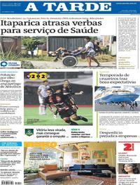 Capa do jornal A Tarde 03/11/2019