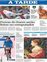 Capa do jornal A Tarde 04/07/2019