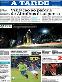 Capa do jornal A Tarde 04/11/2019